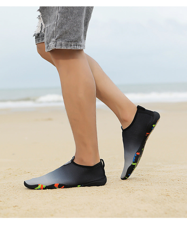 2022 new couple outdoor upstream swimming beach multi-functional shoes thick-soled swimming shoes low-top lazy shoes
