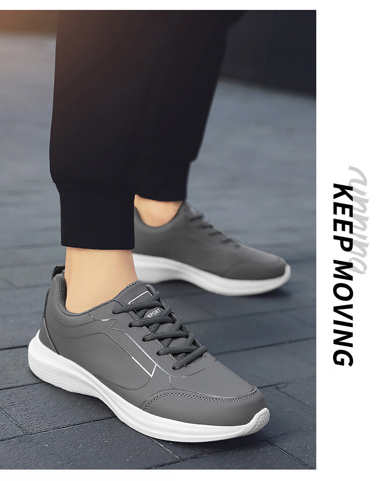 2023 Spring and Autumn New Men's Shoes Vintage Running Shoes Low-top Leather Forrest Gump Shoes Fashion Casual Youth Sports Men's Shoes