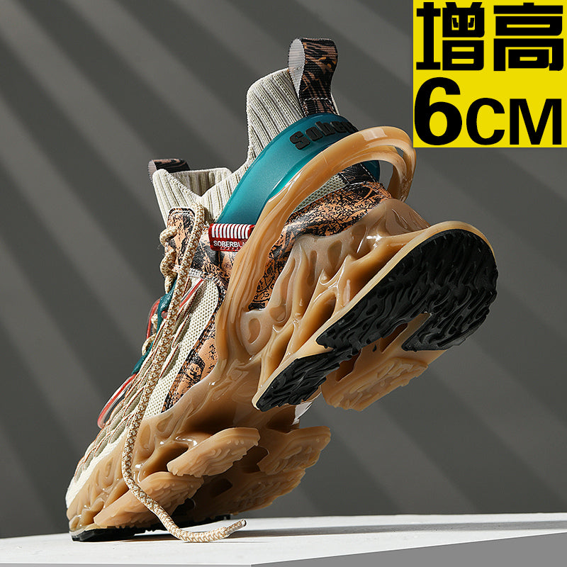 National Trend Blade Running Shoes for Men 2025 New Spring Breathable Casual Sports Shoes Youth Shock-Absorbing Running Shoes