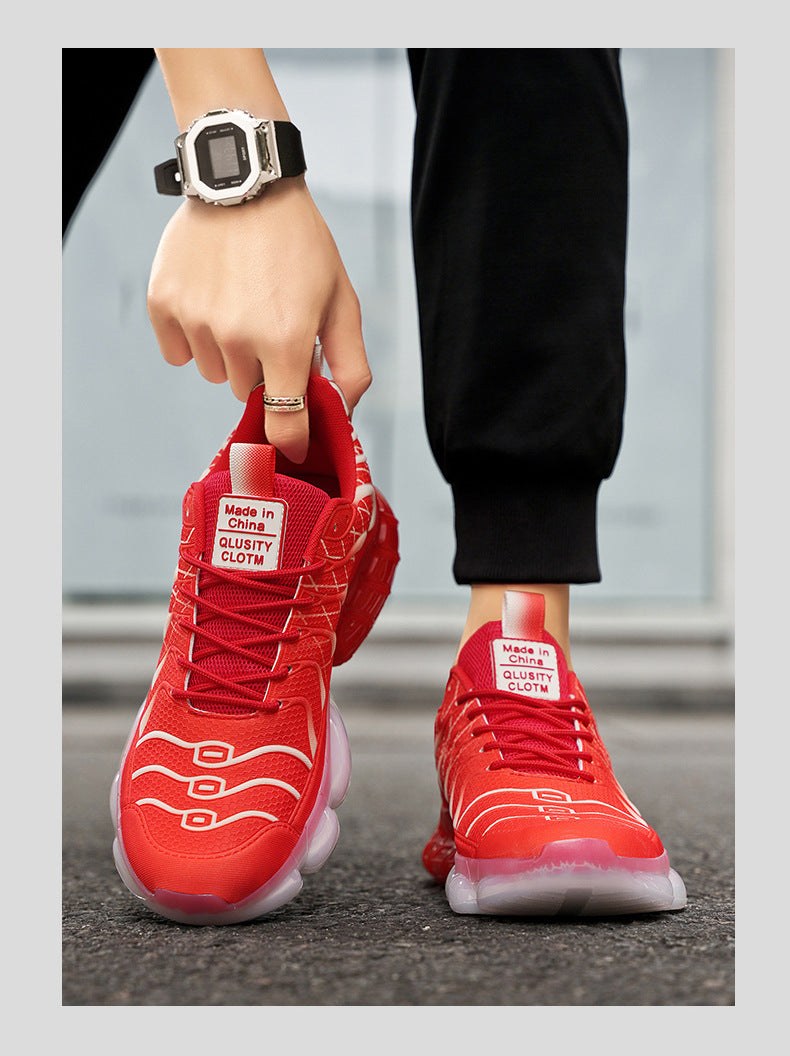 Running Shoes Men's Low-Cut Shock-Absorbing Wear-Resistant Breathable Casual Sports Shoes Outdoor Jogging Shoes Spring and Summer New Men's Shoes