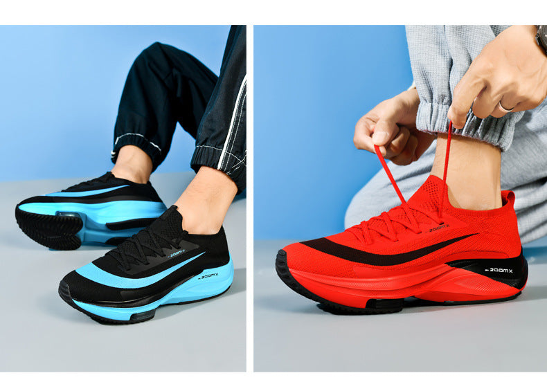 2025 Spring and Autumn Couple Trendy Sports Shoes Lightweight Breathable Mesh Running Shoes Male Teenage Student Sports Shoes