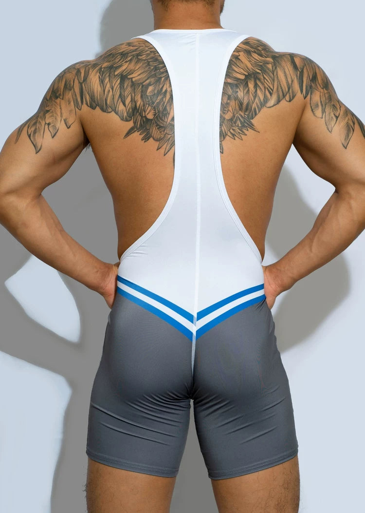Underwear Sport Wrestling Corset Bodysuit Men Shape Wear Elasticity Man Party Suit