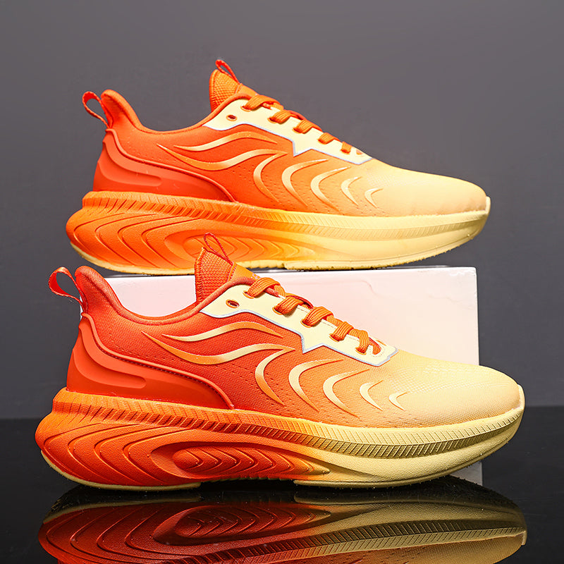 Reflective Night Vision Sports Shoes for Men, Breathable Non-Slip Running Shoes, Shock-Absorbing Professional Marathon Running Shoes, Shock-Absorbing Skipping Shoes for Women