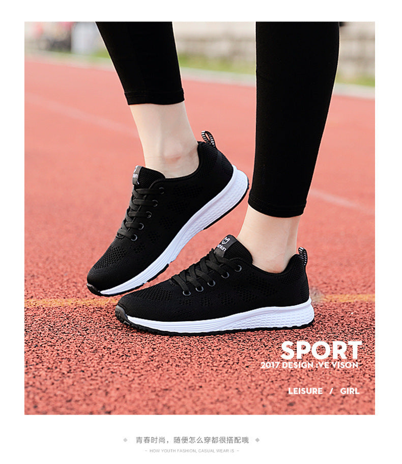 2024 Autumn New Sports Shoes Women's Outdoor Breathable Mesh Shoes Fashion Casual Shoes Women's Shoes Low-Top Women's Single Shoes