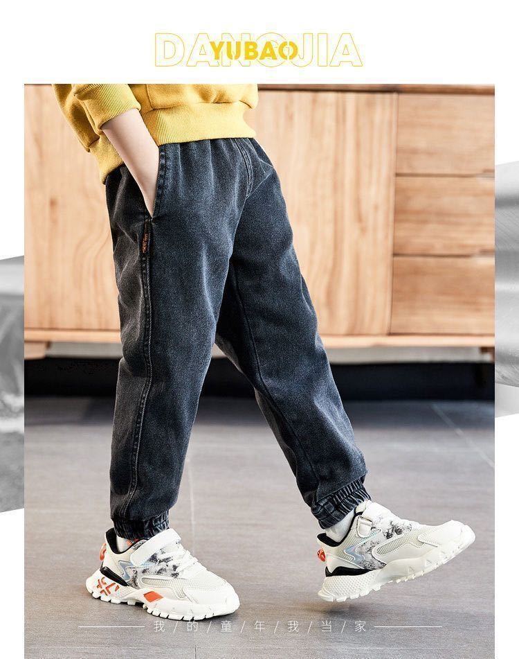 New Casual Kids Boys Clothes Jeans Pants Children Wears Denim Clothing Infant Baby Trousers Bottoms 4 5 6 7 8 9 10 11 12Years