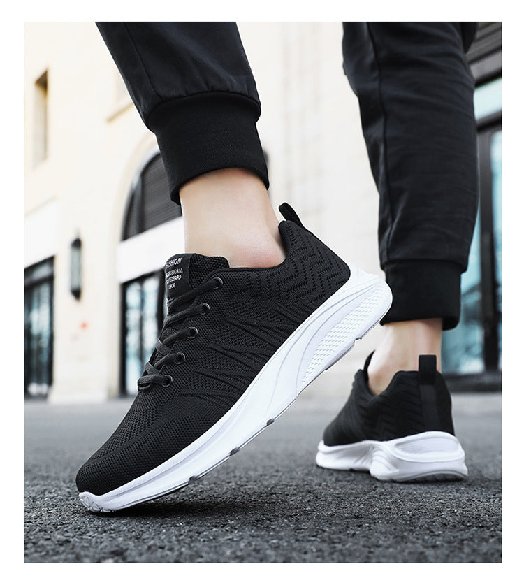 Men's Running Shoes 2025 New Cross-Border Outdoor Breathable Mesh Casual Shoes Men's Fashionable Trendy Sports Shoes