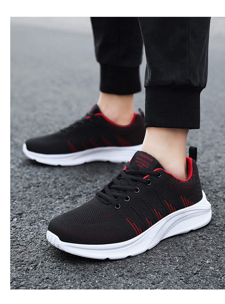 Men's Running Shoes 2025 New Cross-Border Outdoor Breathable Mesh Casual Shoes Men's Fashionable Trendy Sports Shoes