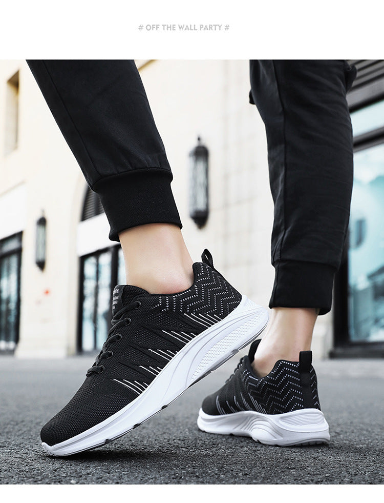 Men's Running Shoes 2025 New Cross-Border Outdoor Breathable Mesh Casual Shoes Men's Fashionable Trendy Sports Shoes