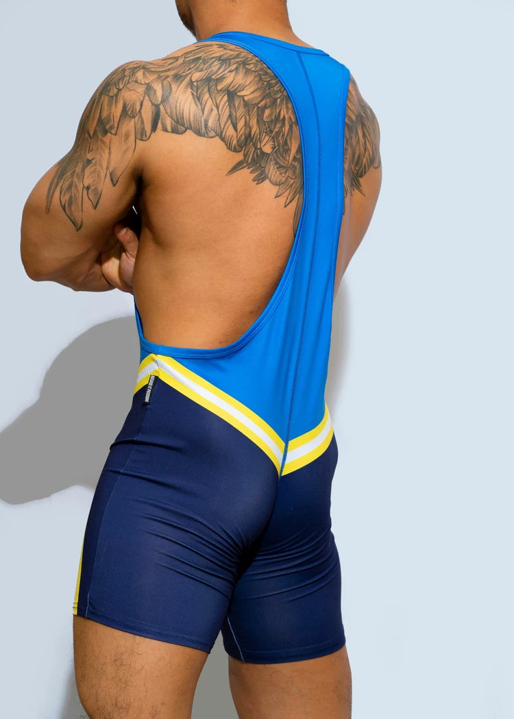 Underwear Sport Wrestling Corset Bodysuit Men Shape Wear Elasticity Man Party Suit