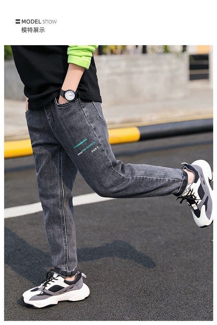 New Casual Kids Boys Clothes Jeans Pants Children Wears Denim Clothing Infant Baby Trousers Bottoms 4 5 6 7 8 9 10 11 12Years