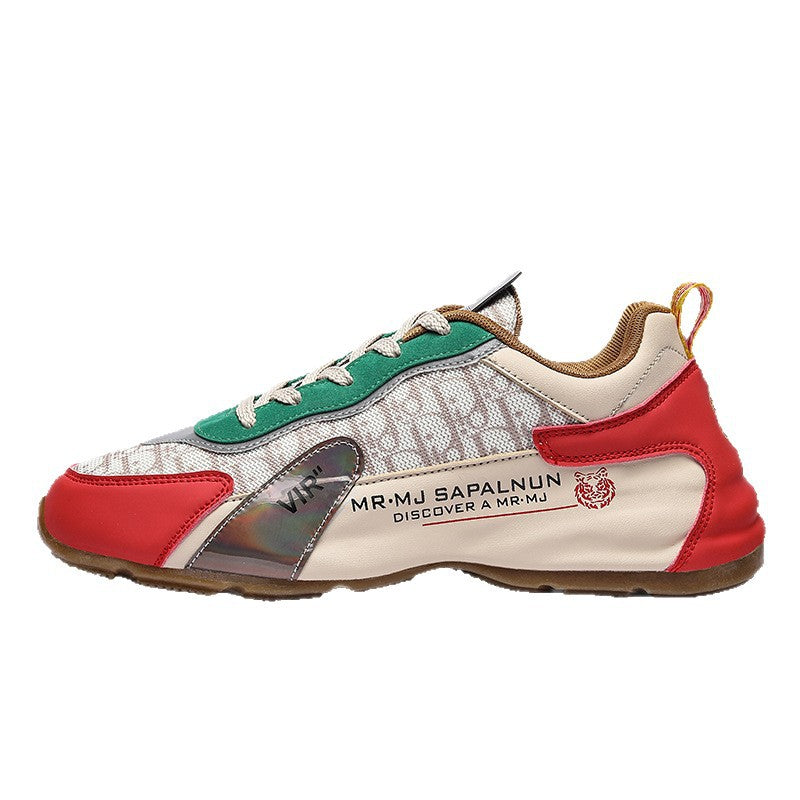 National Fashion Entry Luxury 2025 Summer Cross-border Casual Running Shoes Thick Sole Mesh Breathable Outdoor Torre sneaker
