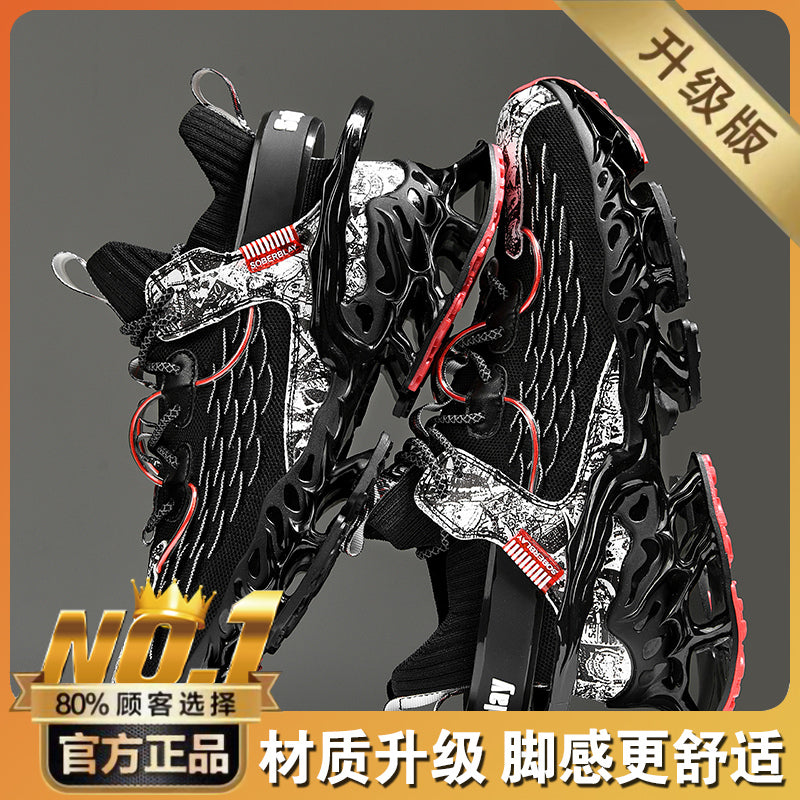 National Trend Blade Running Shoes for Men 2025 New Spring Breathable Casual Sports Shoes Youth Shock-Absorbing Running Shoes