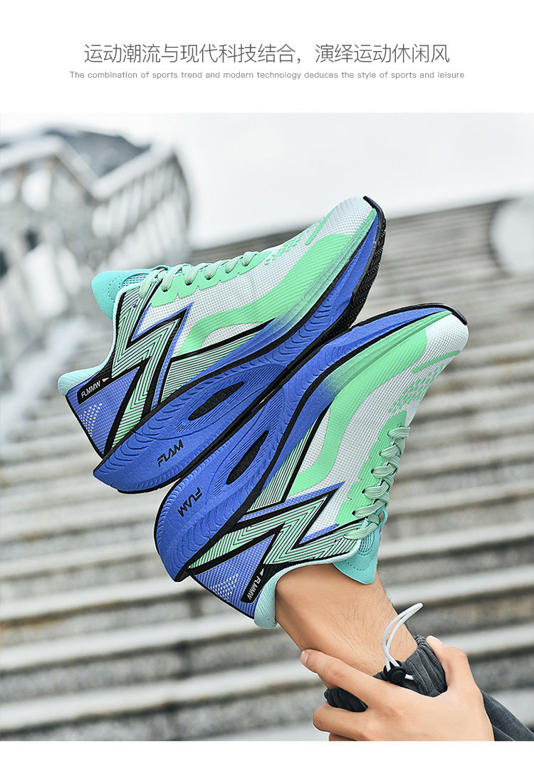 Casual Couple Fashion Cushioning Running Shoes Sports Trendy Shoes Women's Comfortable Versatile Daily Jogging Shoes Men's Breathable All Seasons
