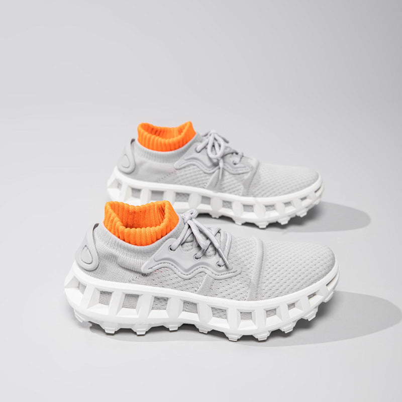 Summer Breathable Mesh Sports Shoes for Men, Soft Soles, Shock Absorption, Wear-Resistant, Lightweight Casual Running Shoes, Comfortable and Trendy Shoes