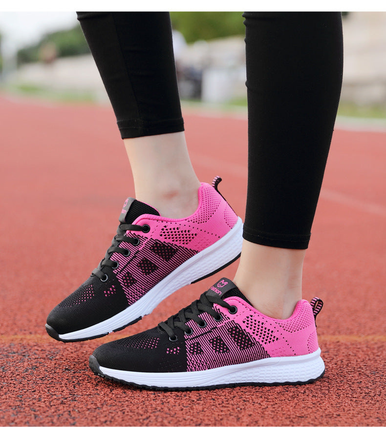 2024 Autumn New Sports Shoes Women's Outdoor Breathable Mesh Shoes Fashion Casual Shoes Women's Shoes Low-Top Women's Single Shoes