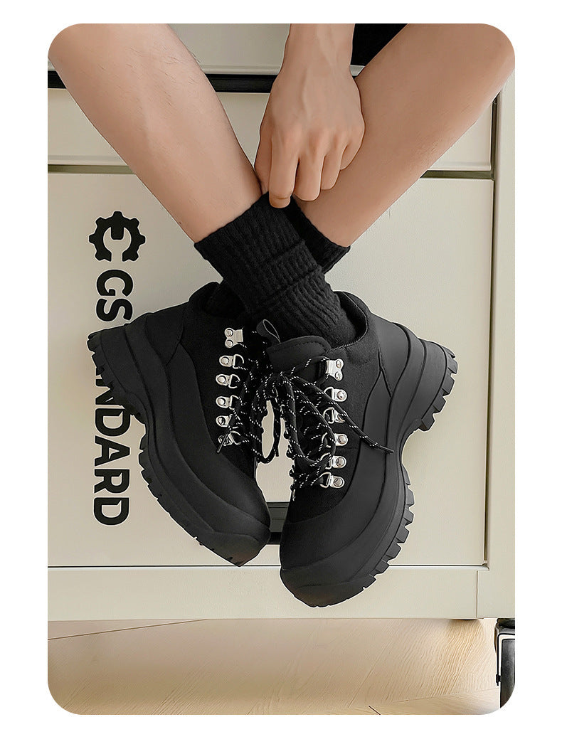 2026 New Spring Hiking Shoes for Men, Height-Increasing Versatile Breathable Sneakers, Couple's Non-Slip Outdoor Hiking Sports Shoes