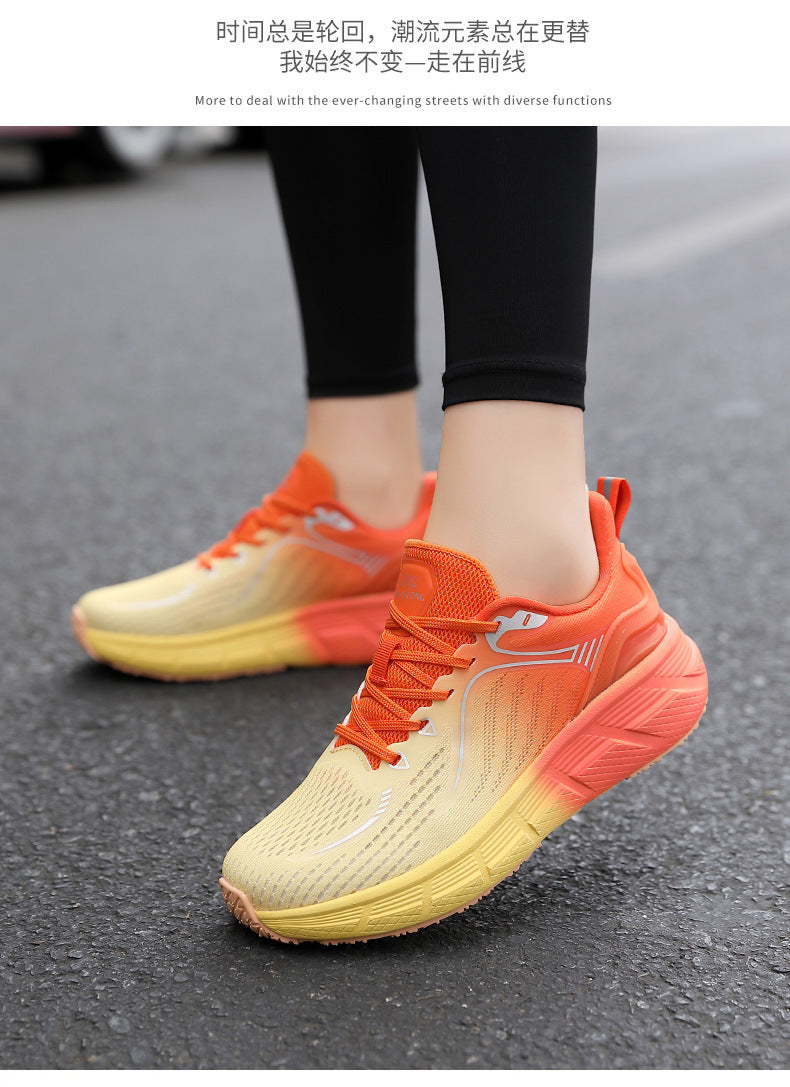 Reflective Night Vision Sports Shoes for Men, Breathable Non-Slip Running Shoes, Shock-Absorbing Professional Marathon Running Shoes, Shock-Absorbing Skipping Shoes for Women