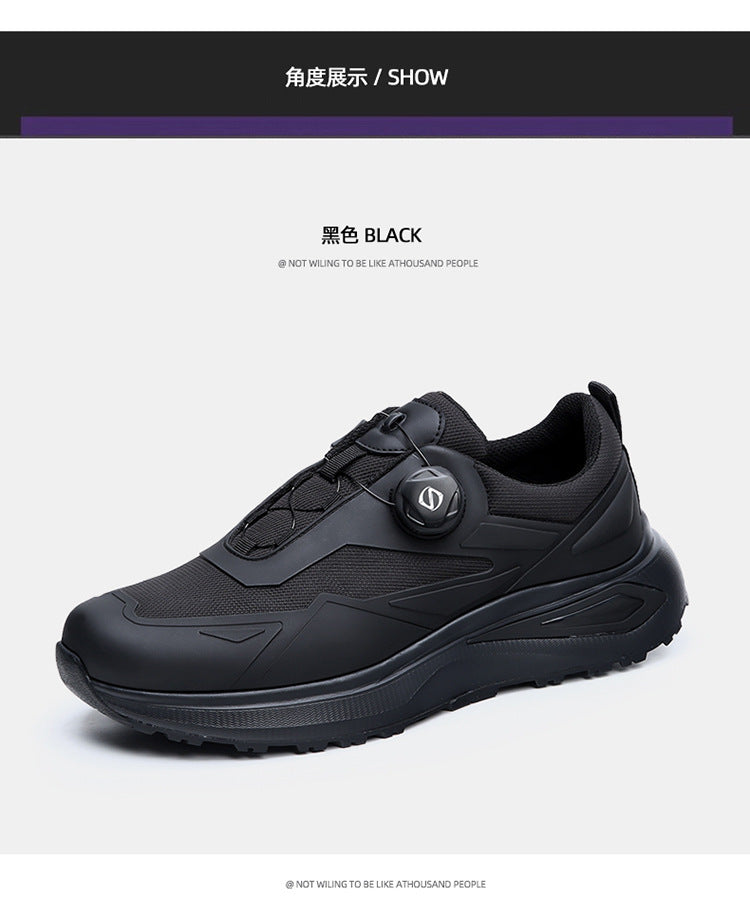 European Station 2024 Spring Fashion Sports Casual Shoes Breathable Soft Bottom Outdoor Running Rotary Button Walking Shoes