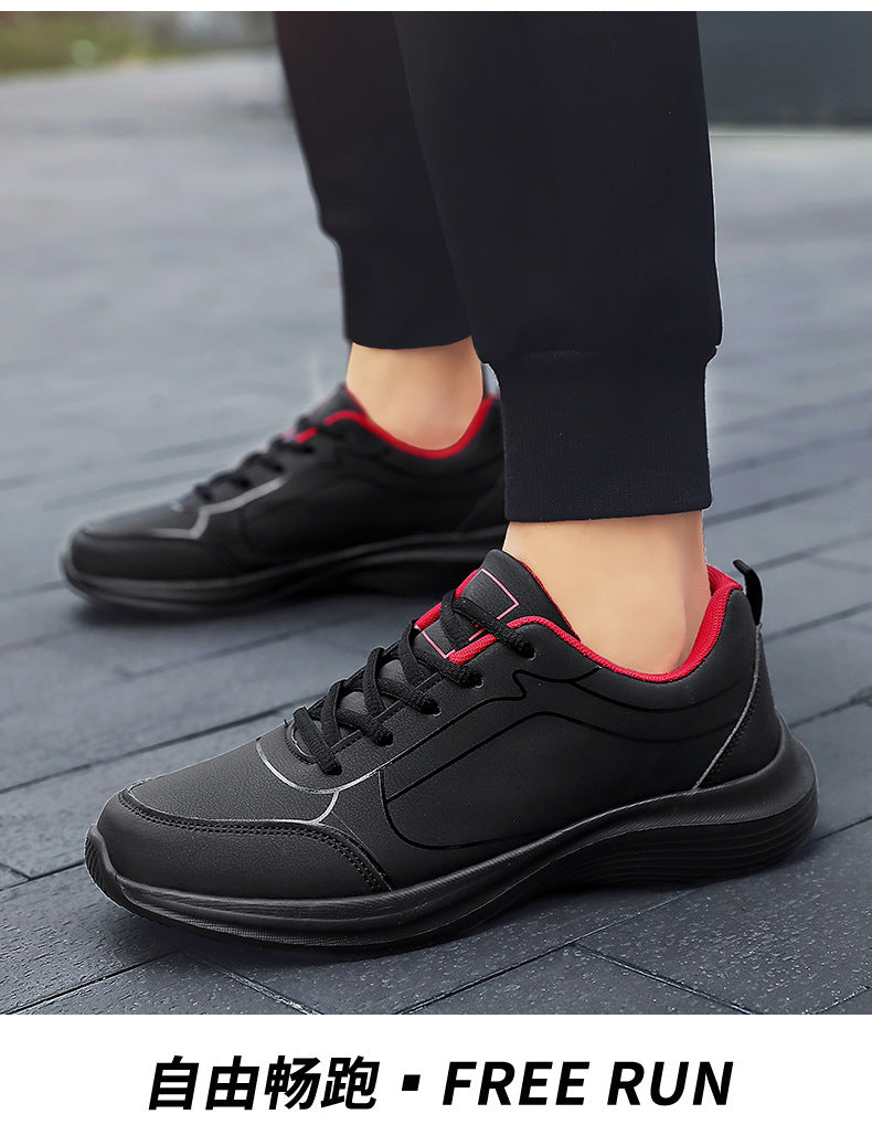 2023 Spring and Autumn New Men's Shoes Vintage Running Shoes Low-top Leather Forrest Gump Shoes Fashion Casual Youth Sports Men's Shoes