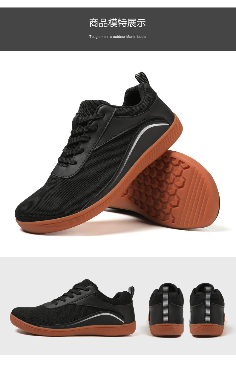 Cross-border 2024 men's barefoot shoes wide toe shoes Amazon step wide palm women's shoes four seasons casual hiking shoes