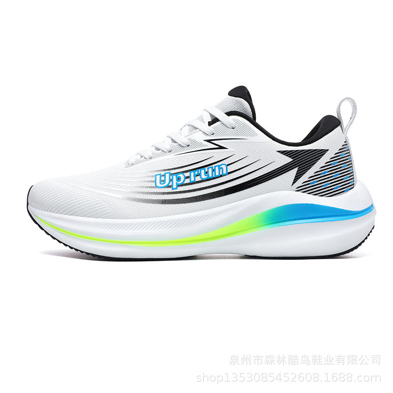 Up run2024 autumn new fashion lightweight running shoes teenagers students running shoes soft bottom leather sneaker