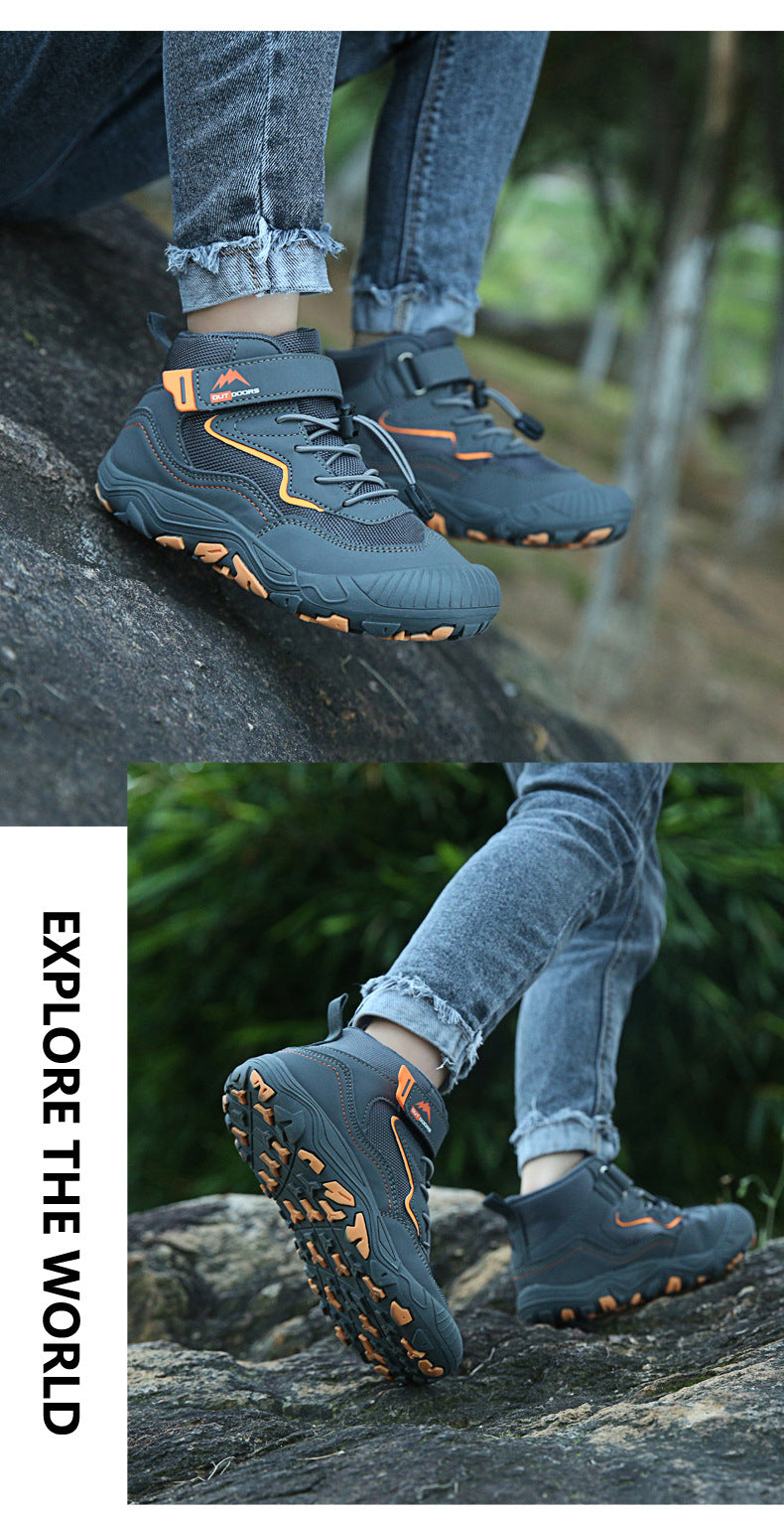 Cross-border Running Shoes Children's Shoes Amazon Outdoor sneaker Autumn and Winter Trendy Children's Anti-slip Shoes Large Children's Mountaineering Shoes