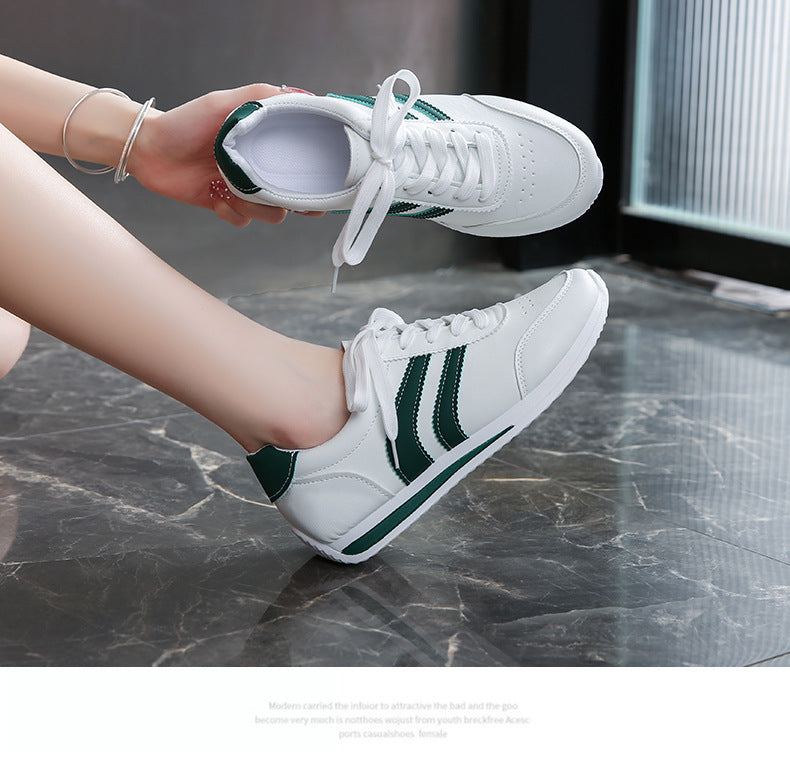 2025 Spring and Autumn New Forrest Gump Shoes Breathable Sports Casual Shoes Running Shoes Soft Sole Lightweight White Shoes Cross-Border Large Size