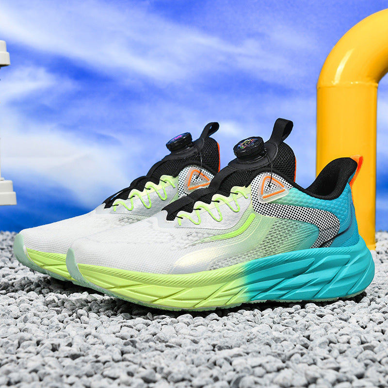 Reflective Night Vision Sports Shoes for Men, Breathable Non-Slip Running Shoes, Shock-Absorbing Professional Marathon Running Shoes, Shock-Absorbing Skipping Shoes for Women