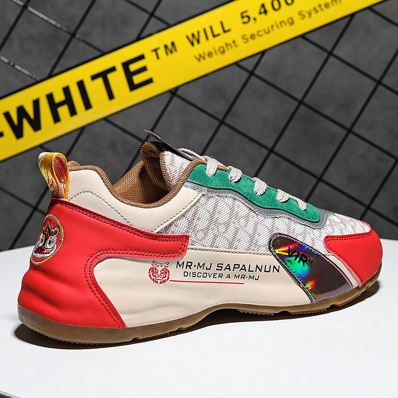 National Fashion Entry Luxury 2025 Summer Cross-border Casual Running Shoes Thick Sole Mesh Breathable Outdoor Torre sneaker