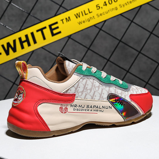 National Fashion Entry Luxury 2025 Summer Cross-border Casual Running Shoes Thick Sole Mesh Breathable Outdoor Torre sneaker