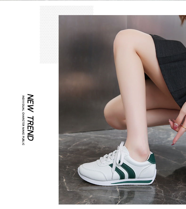 2025 Spring and Autumn New Forrest Gump Shoes Breathable Sports Casual Shoes Running Shoes Soft Sole Lightweight White Shoes Cross-Border Large Size