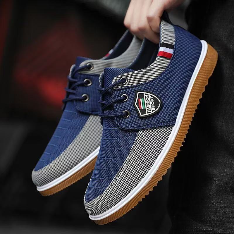 Breathable and Wear-Resistant Work Shoes, New Autumn Running Shoes, Lightweight Rubber Sole, Versatile Cloth Shoes for Drivers, Men's Shoes