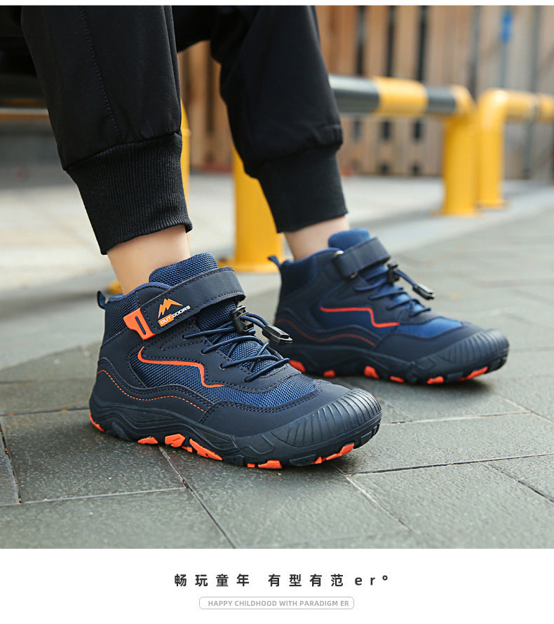 Cross-border Running Shoes Children's Shoes Amazon Outdoor sneaker Autumn and Winter Trendy Children's Anti-slip Shoes Large Children's Mountaineering Shoes