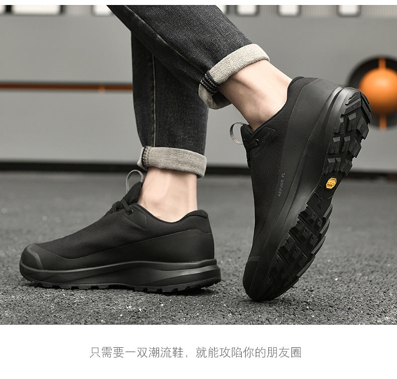 Live broadcast with men's shoes all-terrain running shoes outdoor socks waterproof cross-country hiking sneaker all-match casual shoes