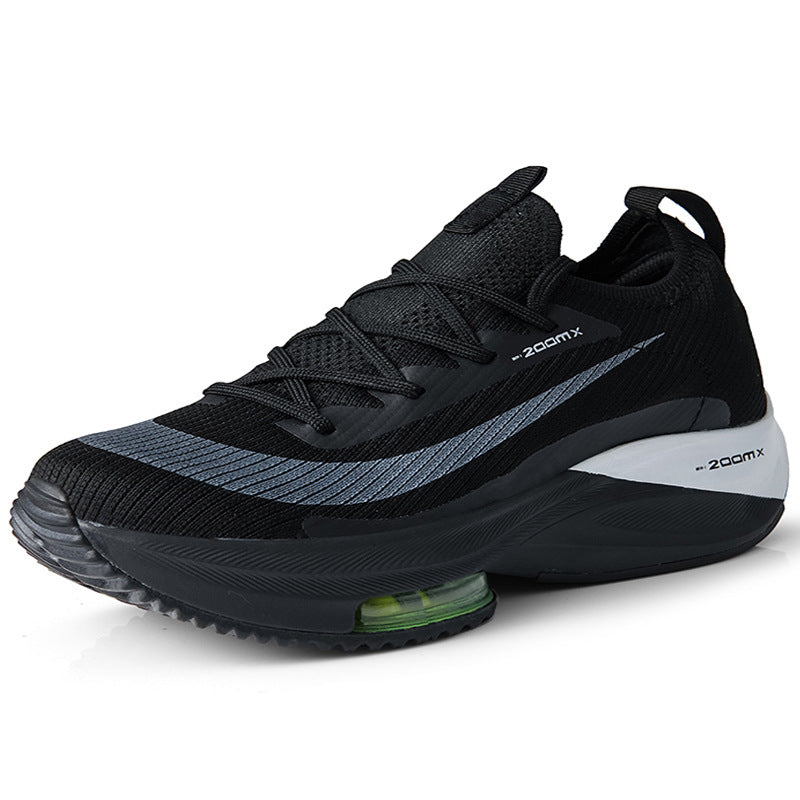 New Running Trendy Shoes Men's Air Cushion Shock Absorption 2025 Spring Lightweight Student Sports 46 Large Size Men's Shoes Casual and Breathable