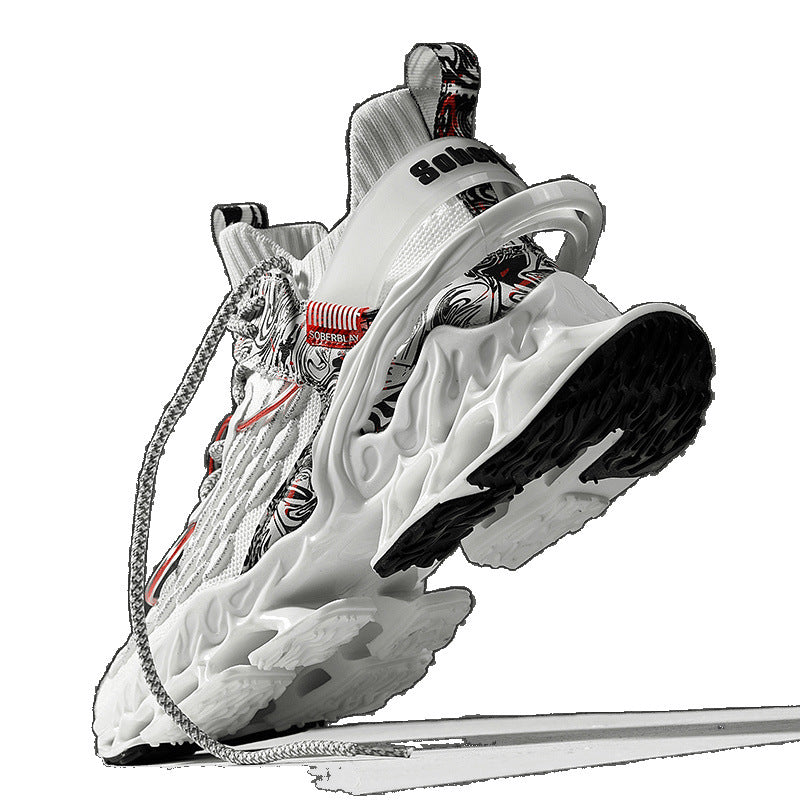 National Trend Blade Running Shoes for Men 2025 New Spring Breathable Casual Sports Shoes Youth Shock-Absorbing Running Shoes