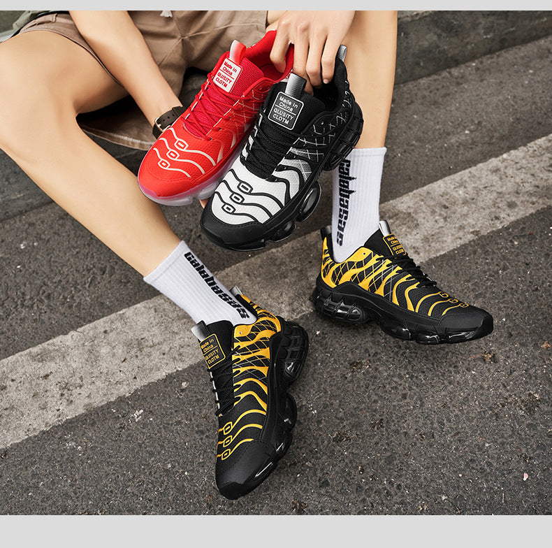 Running Shoes Men's Low-Cut Shock-Absorbing Wear-Resistant Breathable Casual Sports Shoes Outdoor Jogging Shoes Spring and Summer New Men's Shoes