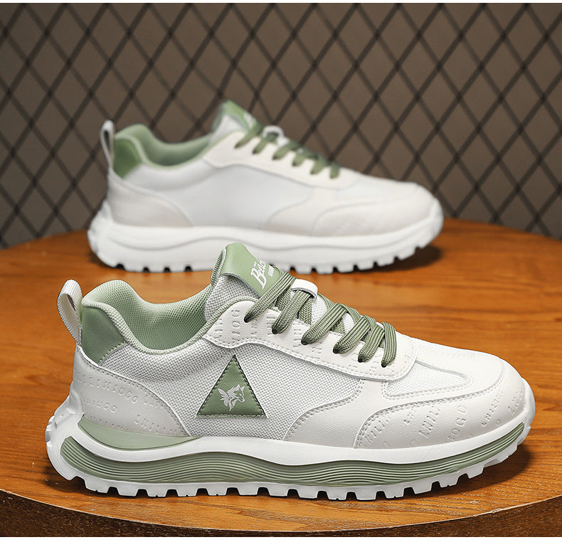 Summer Sports Shoes for Men, Casual Running Shoes, Breathable Mesh Shock-Absorbing Lightweight Soft-Soled British Style Men's Shoes, Moral Training Shoes