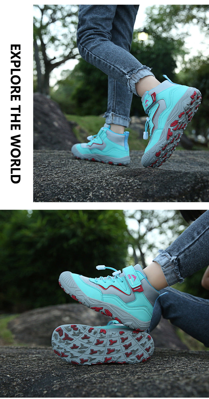 Cross-border Running Shoes Children's Shoes Amazon Outdoor sneaker Autumn and Winter Trendy Children's Anti-slip Shoes Large Children's Mountaineering Shoes