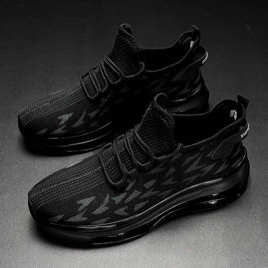 Cross-Border Summer New Lace-Up Mesh Lightweight Breathable Running Shoes Air Cushion Hiking Shoes Casual Sports Trendy Shoes Versatile
