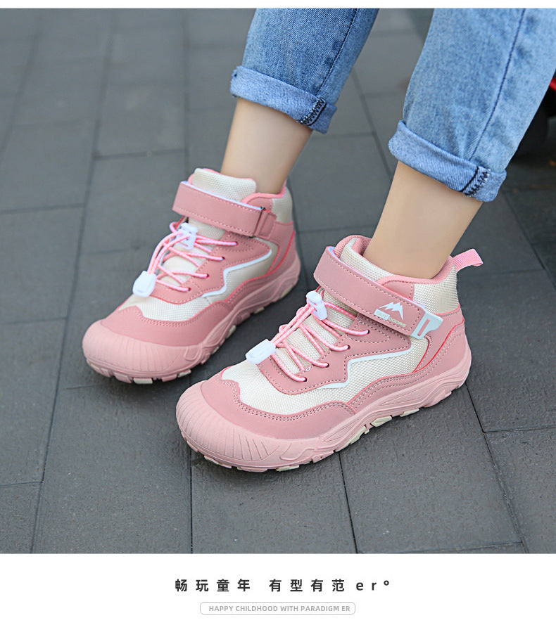 Cross-border Running Shoes Children's Shoes Amazon Outdoor sneaker Autumn and Winter Trendy Children's Anti-slip Shoes Large Children's Mountaineering Shoes