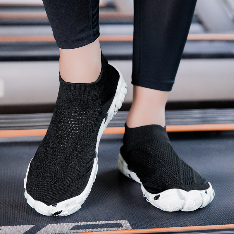 Indoor Fitness Shoes for Men and Women, Skipping Rope Shoes, Shock-Absorbing Soft-Soled Treadmill Shoes, Aerobics Squat Shoes, Non-Slip Comprehensive Training Shoes