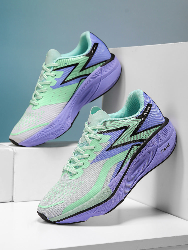 Marathon Carbon Plate Running Shoes for Men and Women, Ultra-Light Shock-Absorbing Shoes for Junior High School Students, Physical Testing Competitions, Racing Professional Sports Shoes, Lightweight