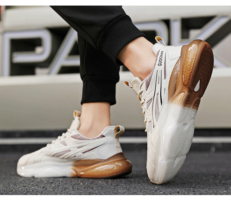 Summer Breathable Mesh Sports Shoes for Men, Soft Soles, Shock-Absorbing, Wear-Resistant, Lightweight Casual Running Shoes, Breathable and Comfortable Shoes