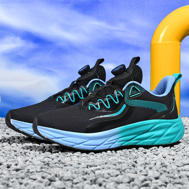 Reflective Night Vision Sports Shoes for Men, Breathable Non-Slip Running Shoes, Shock-Absorbing Professional Marathon Running Shoes, Shock-Absorbing Skipping Shoes for Women