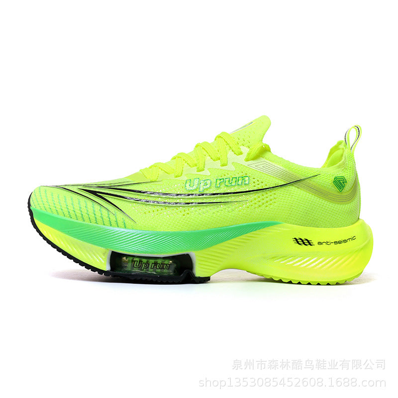 Up Run2026 New Air-Cushioned Sports Shoes for Spring, Men's and Women's Professional Physical Examination Marathon Racing Carbon Plate Running Shoes