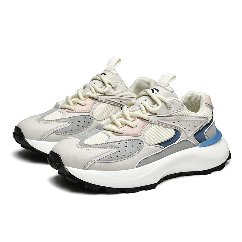 HOBIBEAR Men's Shoes Spring and Autumn Trendy Brand Breathable Thick-soled Torre Shoes Men's Casual Running sneaker Youth Trendy Shoes
