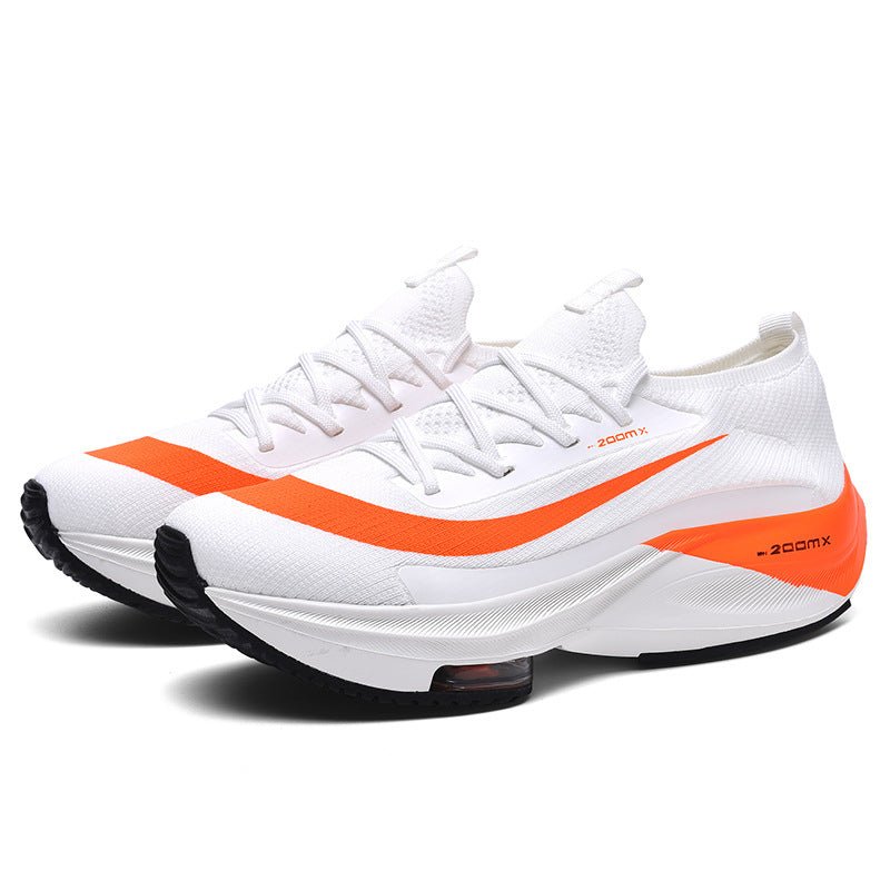 New Running Trendy Shoes Men's Air Cushion Shock Absorption 2025 Spring Lightweight Student Sports 46 Large Size Men's Shoes Casual and Breathable
