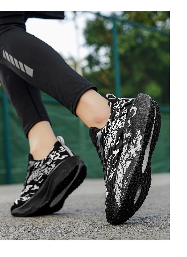 Four Seasons 2025 New Running Shoes for Men and Women, Carbon Plate Shock-Absorbing Soft Sole Student Training Professional Running Shoes and Sports Shoes