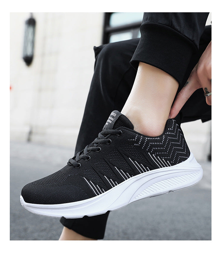 Men's Running Shoes 2025 New Cross-Border Outdoor Breathable Mesh Casual Shoes Men's Fashionable Trendy Sports Shoes